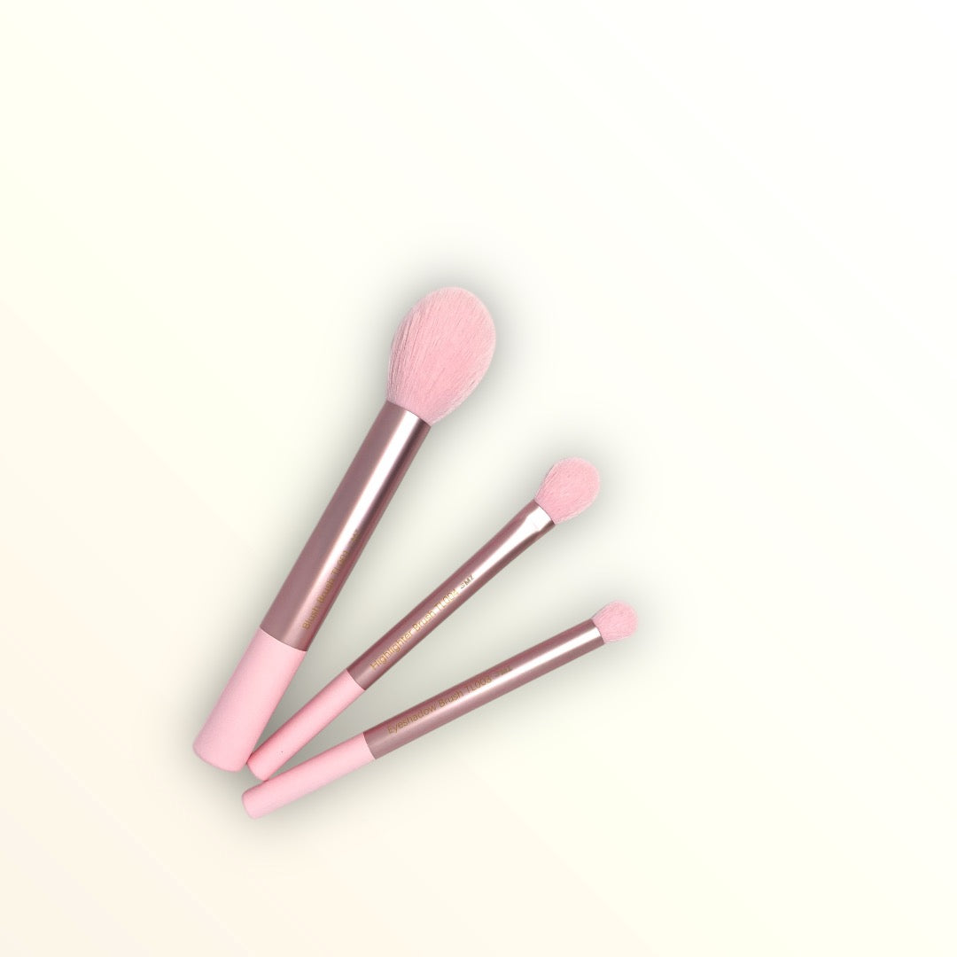 Pink Petal Essentials Brush Trio